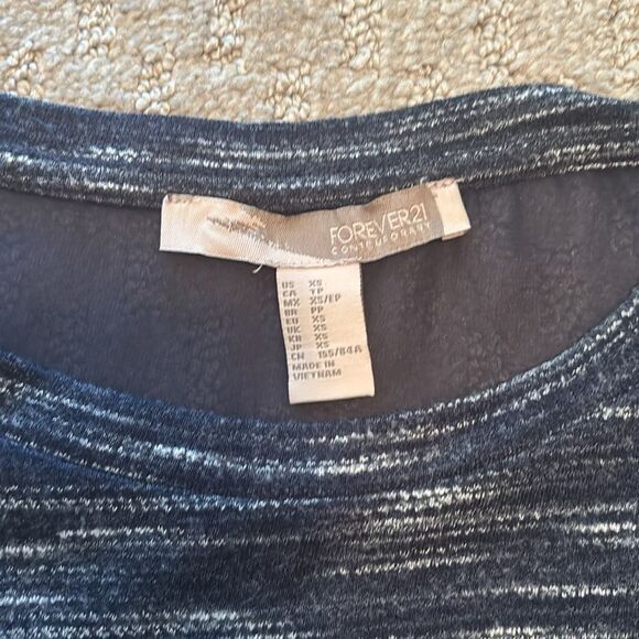 Blue top with white stripe detailing - Picture 6 of 6